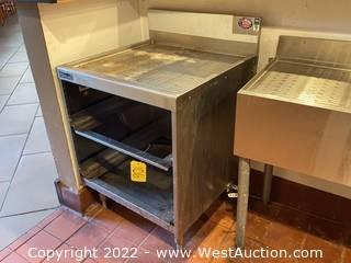 Perlick Storage Cabinet With Drainboard Top