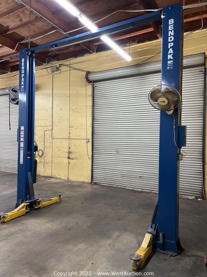 West Auctions Auction Online Auction of Car Lifts and Equipment from