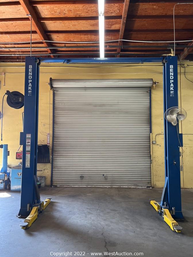 West Auctions Auction Online Auction of Car Lifts and Equipment from