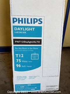 Box of (16) Philips T12 Daylight 96” Bulbs 