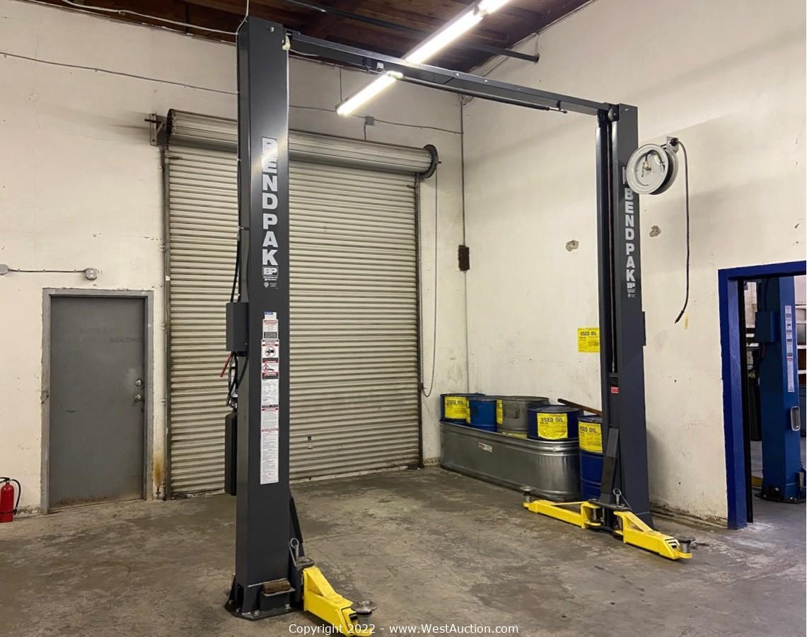 West Auctions Auction Online Auction of Car Lifts and Equipment from