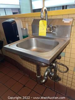 Single Basin Hand Washing Sink