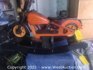 Wooden Rocking Motorcycle for Child