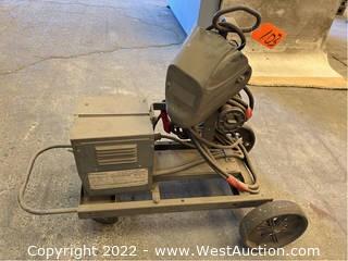 Lincoln LN-7 Squirt Welder Wire Feeder With Mask And Rolling Cart
