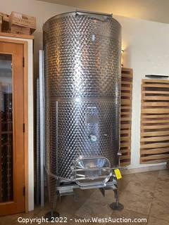 Prospero Fixed Capacity Stainless Steel Red Wine Tank - 2000L