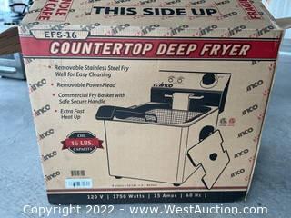 Winco EFS16 Countertop Electric Deep Fryer 