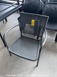 (1) Metal Outdoor Chair