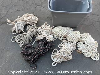 Box of Assorted Lengths of Rope