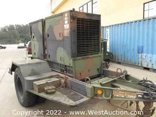 MEP-115A Military Generator 60KW 400Hz, Allis Chalmers 3500 Diesel Engine, on M200A1 2-1/2 Ton trailer