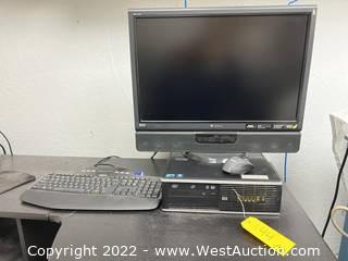 Desktop Computer and Monitor with Windows 7