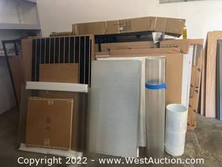 (2) 60”x48” Storage Racks and Contents 