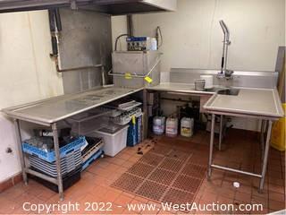 Knight GT Series Dishwasher with Stainless Prep Area