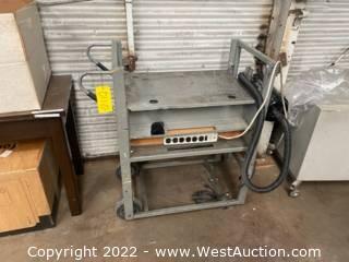 Grobet Vacuum Table with Cart 