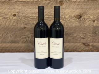 (2 Bottles) 2013 Cuvee Wine Cellars Napa Valley Cabernet Sauvignon