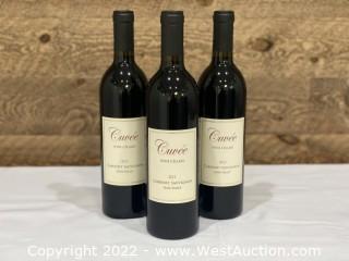 (3 Bottles) 2013 Cuvee Wine Cellars Napa Valley Cabernet Sauvignon