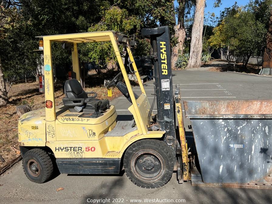 West Auctions Auction Online Auction of Forklift, Scissor Lift