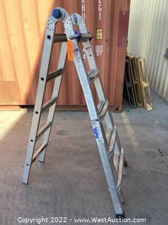 Werner 22’ Adjustable Aluminum Ladder 