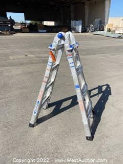 Werner 17’ Adjustable Aluminum Ladder 