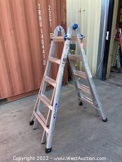 Werner 21’ Adjustable Aluminum Ladder 