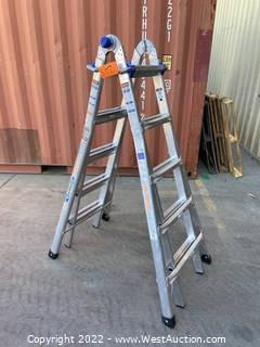 Werner 21’ Adjustable Aluminum Ladder