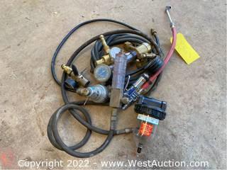 Assorted Gauges and Hoses 