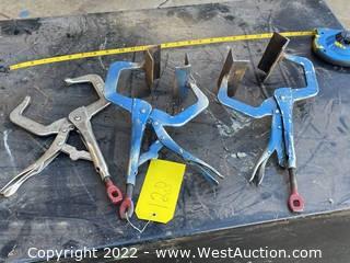 (3) Milwaukee Vise Clamps