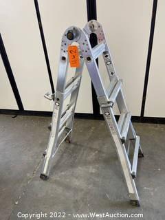 12’ Adjustable Aluminum Ladder 