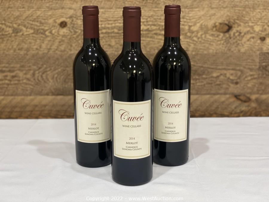 Surplus Auction from Cuvee Winery Cellars of Award Winning Cabernet Sauvignon and Merlot (746 Bottles)