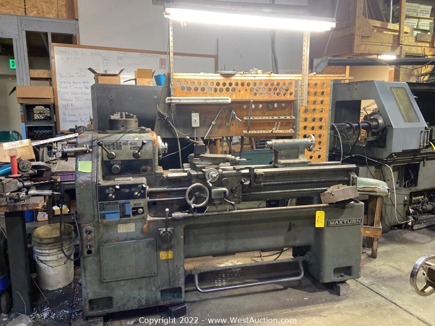 West Auctions Auction Online Machine Shop Auction near Sacramento