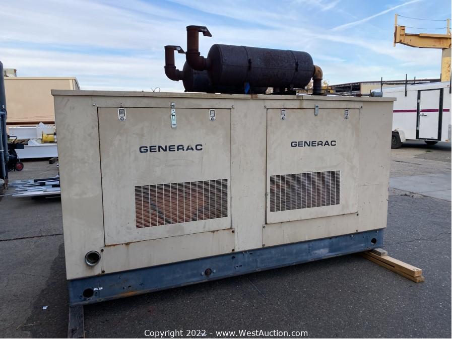 West Auctions Auction Generac Natural Gas Generators and Generac