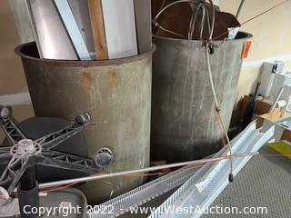 (2) Aluminum Winemaking Barrels 
