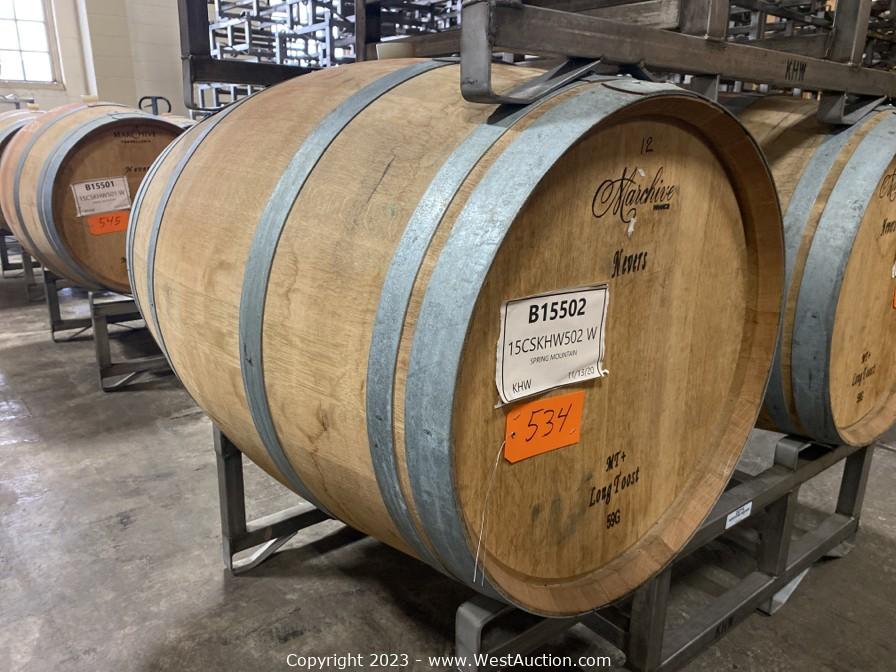 Part 2 of 2 Tenant Abandonment: Online Auction of Over 100,000 Gallons of California Bulk Wine and 3,000 Cases of Bottled Wine (Restricted Bidding)