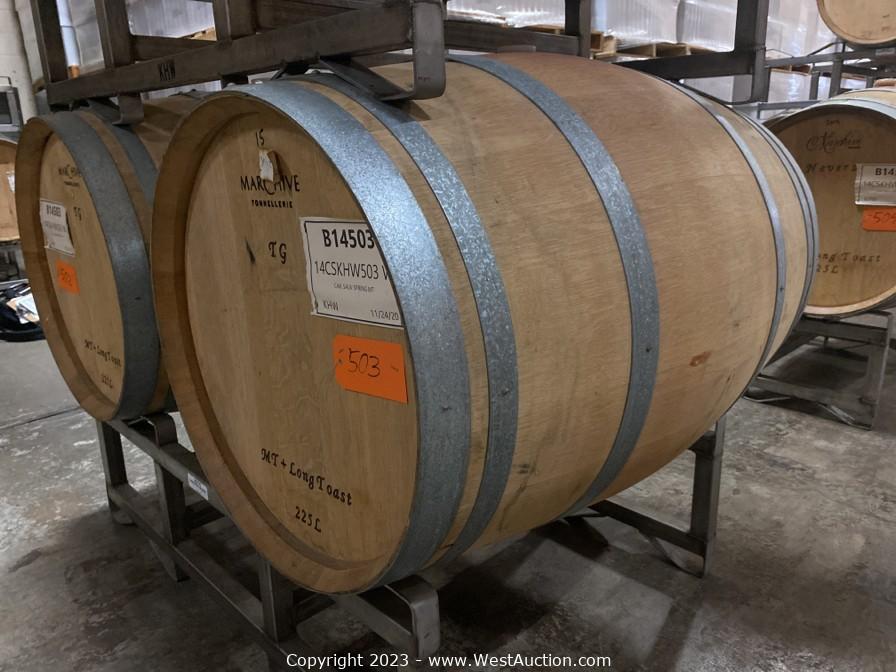 Part 2 of 2 Tenant Abandonment: Online Auction of Over 100,000 Gallons of California Bulk Wine and 3,000 Cases of Bottled Wine (Restricted Bidding)