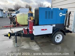 Miller Big 40 with Trailer, Tanks, Welding Supplies and More 
