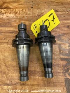 (2) Command 40 Taper Tooling Holders