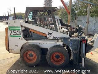 Bobcat 753 G-Series Skid-Steer Loader (Hoe Attachment not Included)
