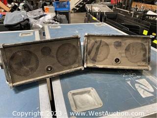 (2) TOA SM-75 Stage Monitor Speakers