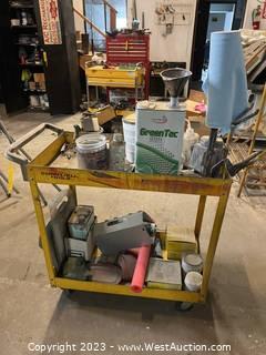 Cromwell Tools Rolling Metal Shop Cart with Contents