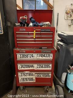 (2) Piece Rolling Craftsman Toolbox (Contents NOT included)