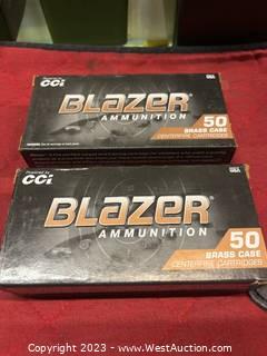 CCI Blazer Brass .45 Auto Ammo 2-Boxes (100 Rounds)