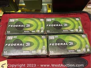 Federal BallistiClean 9mm Ammo 4-Boxes (200 Rounds)