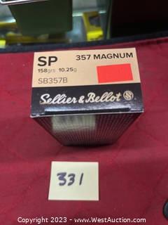 Sellier & Bellot Jacketed Soft Point 357 Magnum Ammo 1-Box 