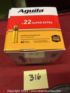 Aguila Super Extra 22LR Ammo 1-Brick (500 Rounds)