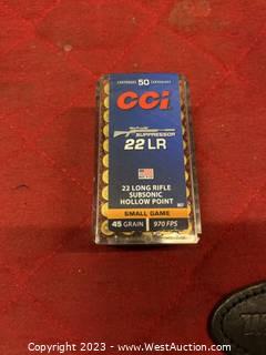 CCI Suppressor Ammo 22LR Ammo 1-Brick (500 Rounds)