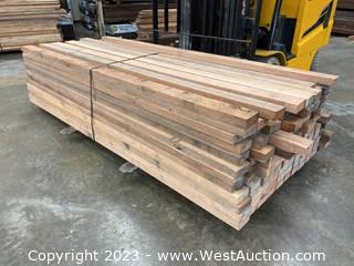 Approximately (100) 2x4 Redwood Boards - 8’