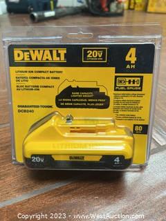 DeWalt 4ah 20v Battery (New) 