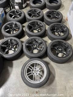 (10) VW 5x112 17x8 Wheels with Hankook RS4
