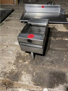 Dish Machine Dump Box with Strainer