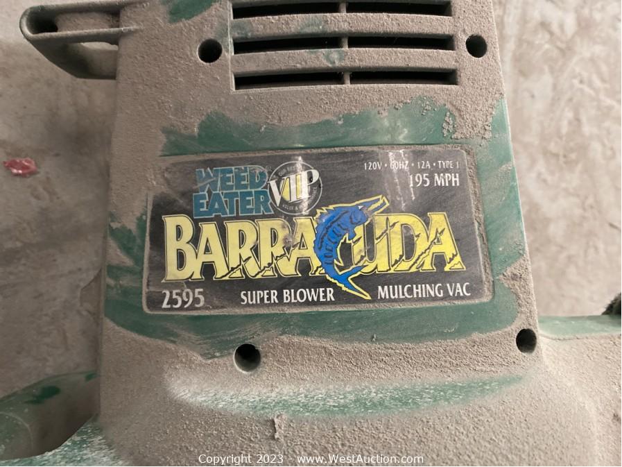 West Auctions Auction Jotham Lots ITEM Weed Eater Barracuda 2595