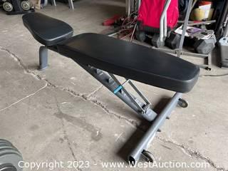 Rolling Metal Weight Bench 